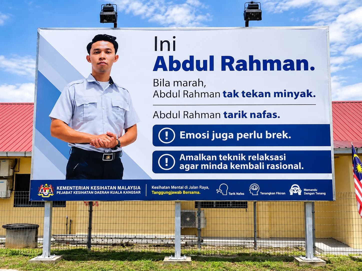 Papan iklan luar untuk komunikasi kesihatan